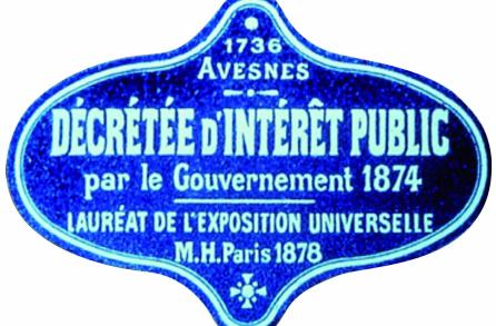 Panneau, décrété d'intérêt public par le gouvernement 1874